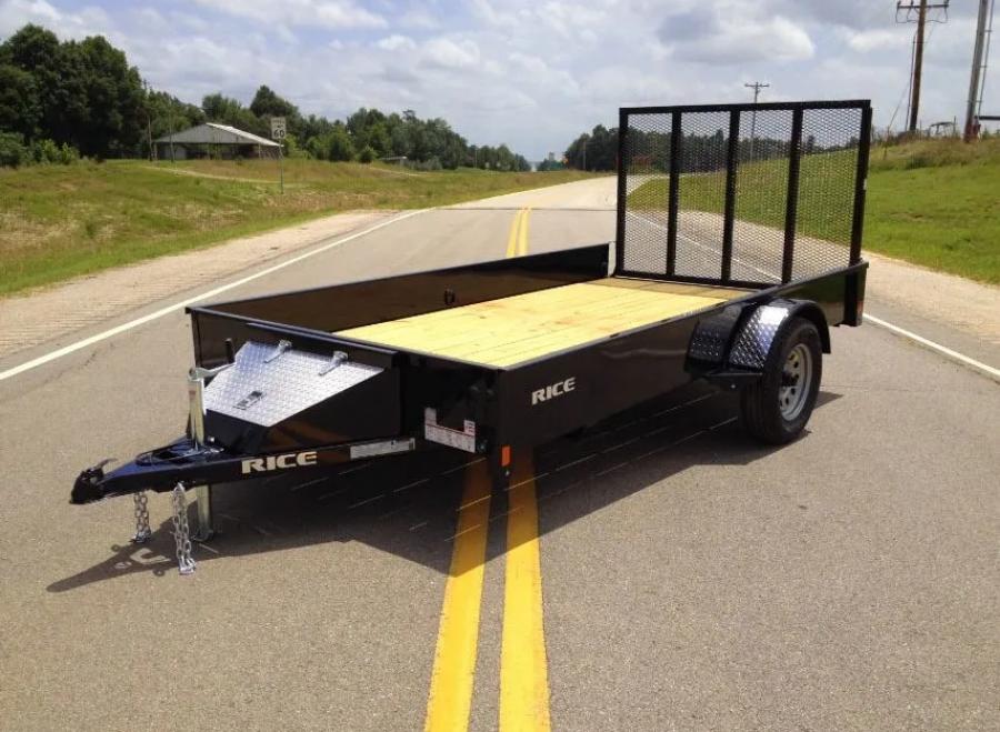 RICE – STEALTH 3.5K SINGLE AXLE UTILITY 76X10 BLACK – STD image 1