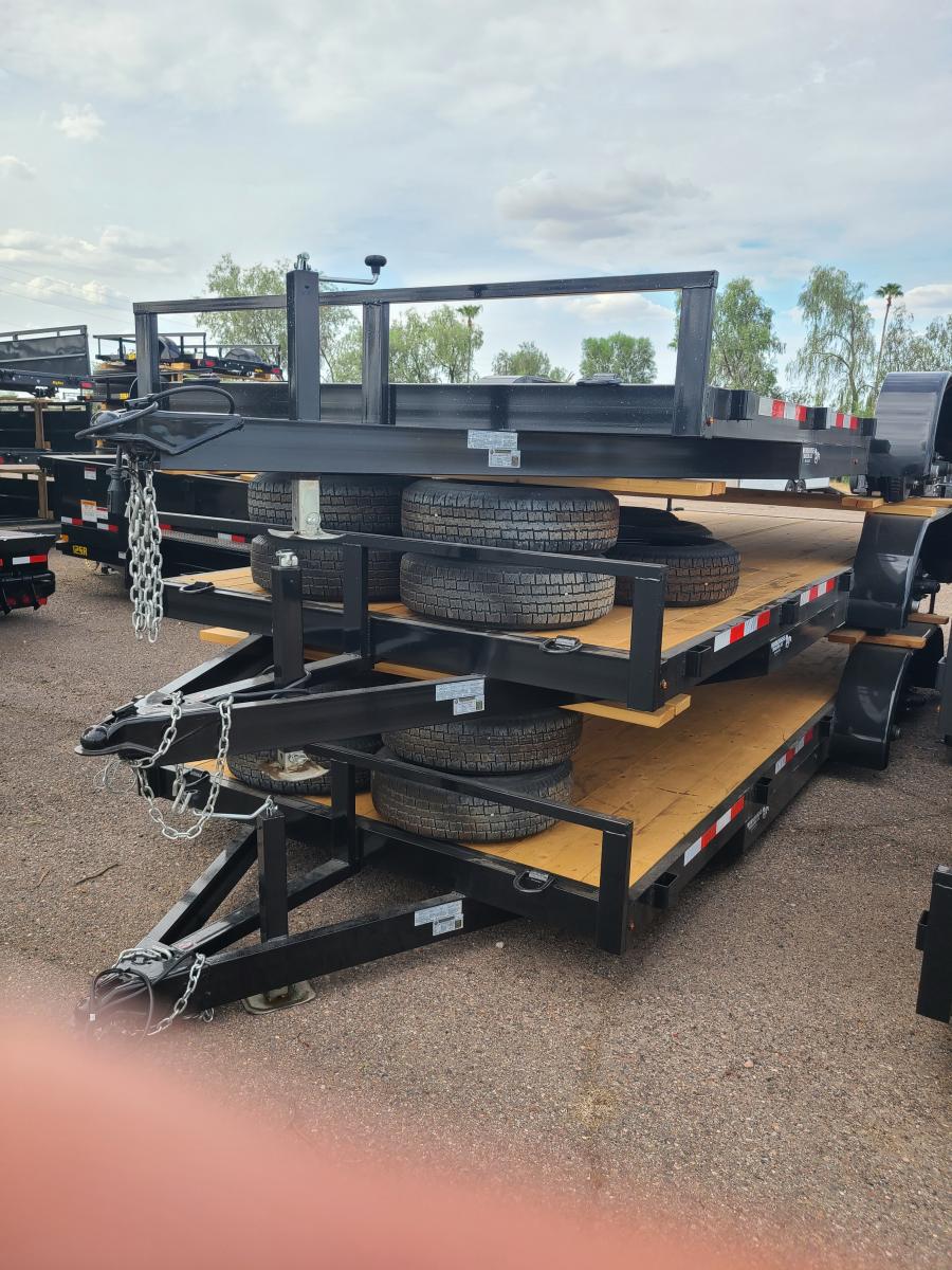 WHCH WORK HORSE 10K 7X18 TANDEM AXL CAR HAULER VALUE image 0