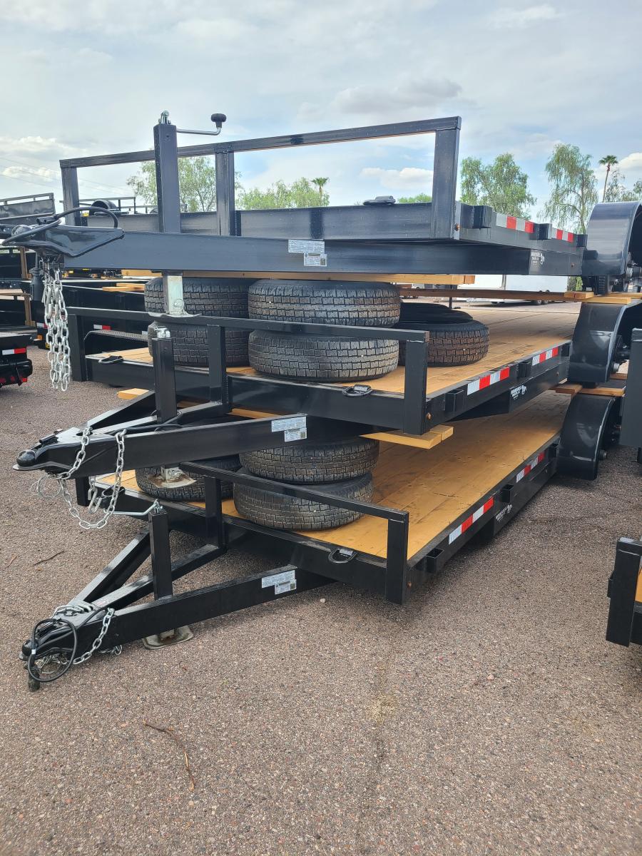 WHCH WORK HORSE 10K 7X18 TANDEM AXL CAR HAULER VALUE image 0