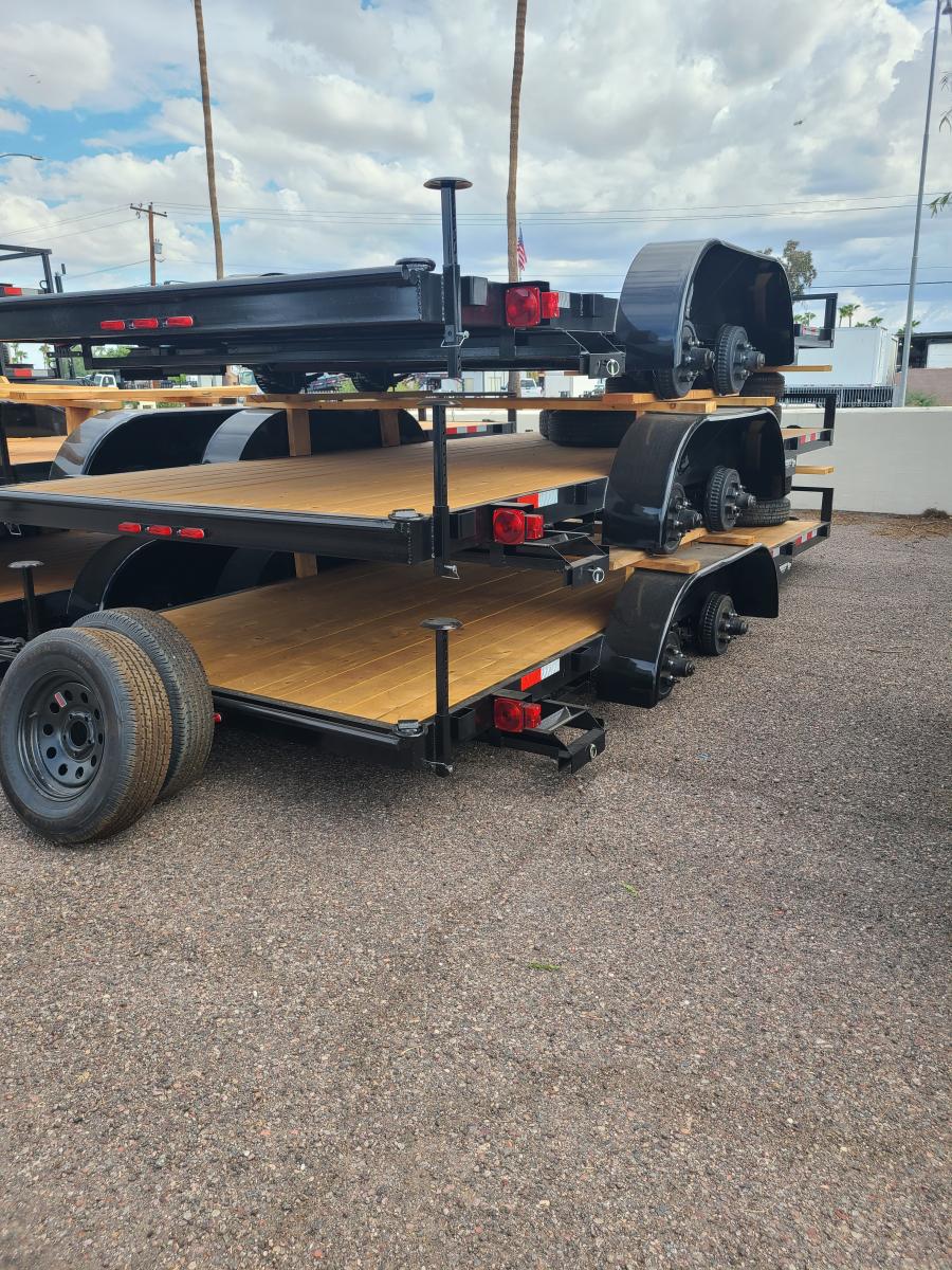 WHCH WORK HORSE 10K 7X18 TANDEM AXL CAR HAULER VALUE image 1