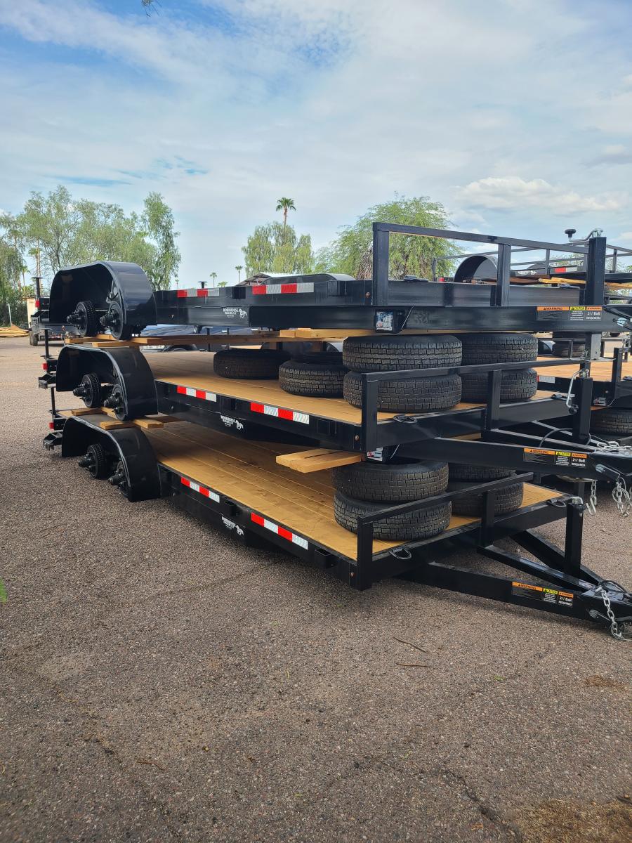 WHCH WORK HORSE 10K 7X18 TANDEM AXL CAR HAULER VALUE image 0