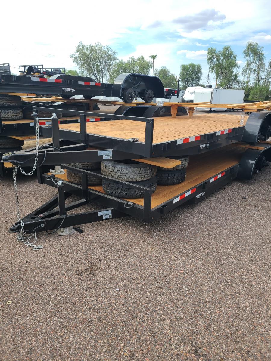 WHCH WORK HORSE 10K 7X20 TANDEM AX CAR HAULER VALUE image 0