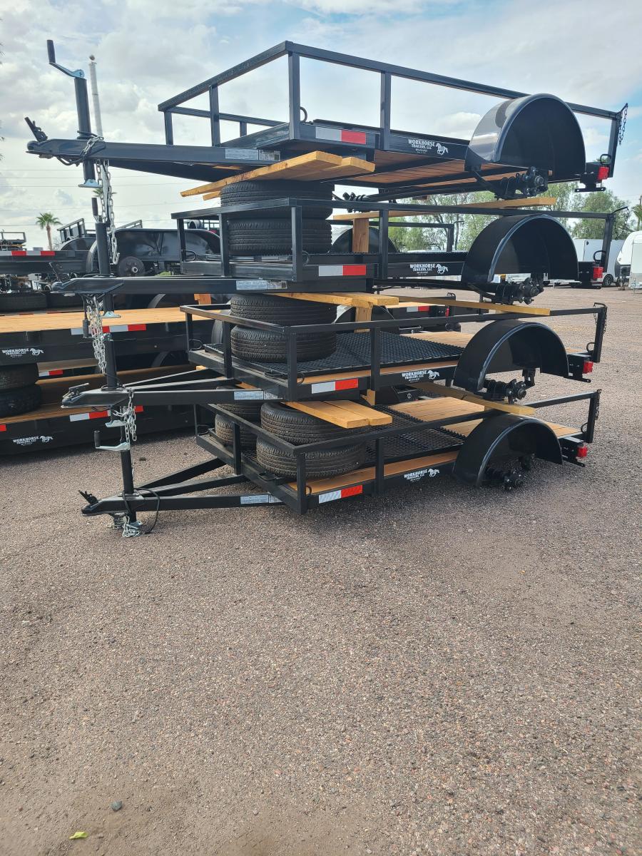 WHUT WORK HORSE 3K 7X8 SINGLE AXLE UTILITY TRAILER VALUE image 0