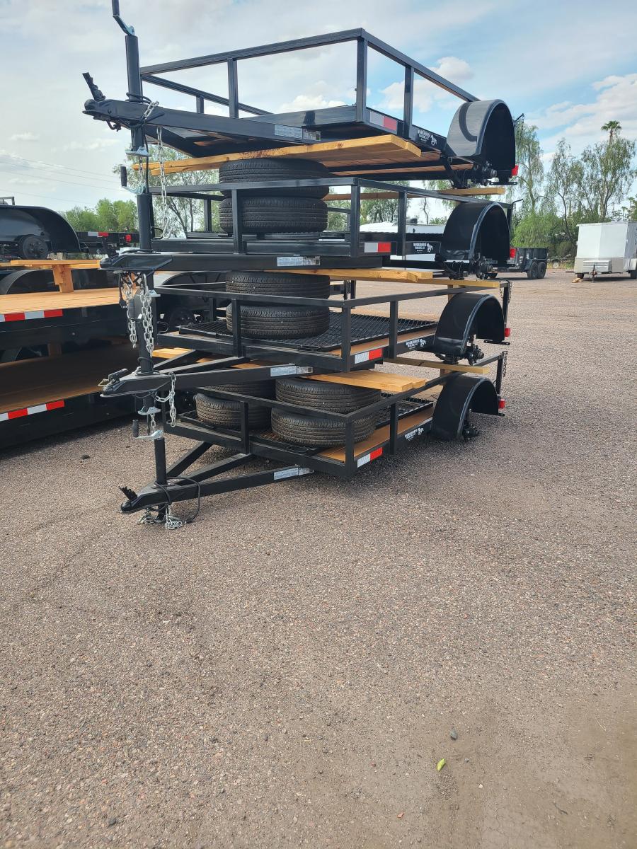 WHUT WORK HORSE 3K 7X8 SINGLE AXLE UTILITY TRAILER VALUE image 0