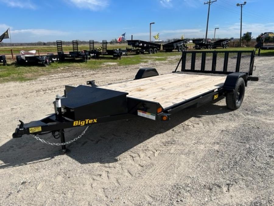 Big Tex 35UT 2,995#,SA,UT,(7 x 14) BLACK, BI-FOLD RAMPGATE image 0