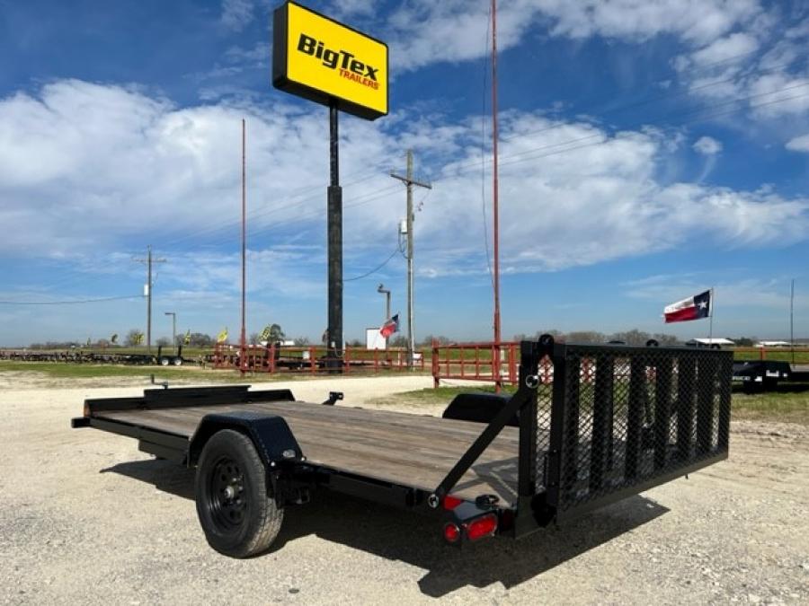 Big Tex 35UT 2,995#,SA,UT,(7 x 14) BLACK, BI-FOLD RAMPGATE image 1