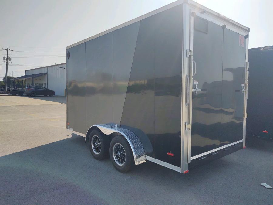 RDLX RDLX 7 x 14 TA FLAT TOP WEDGE ENCLOSED TRAILER BY RC image 0