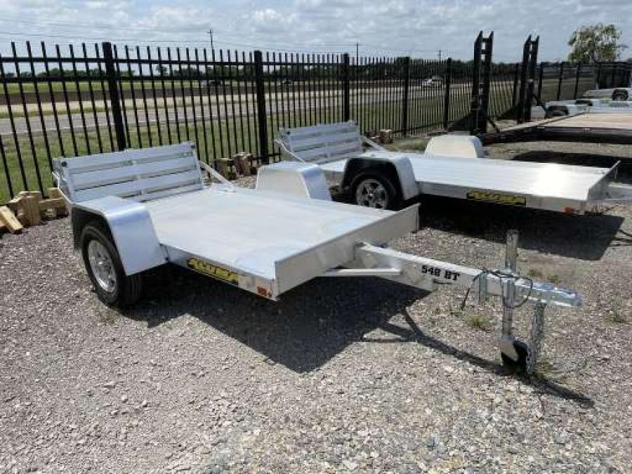 Aluma 548B Aluma 54″ x 96″ SA Utility Trailer with Bi-Fold Gate image 0