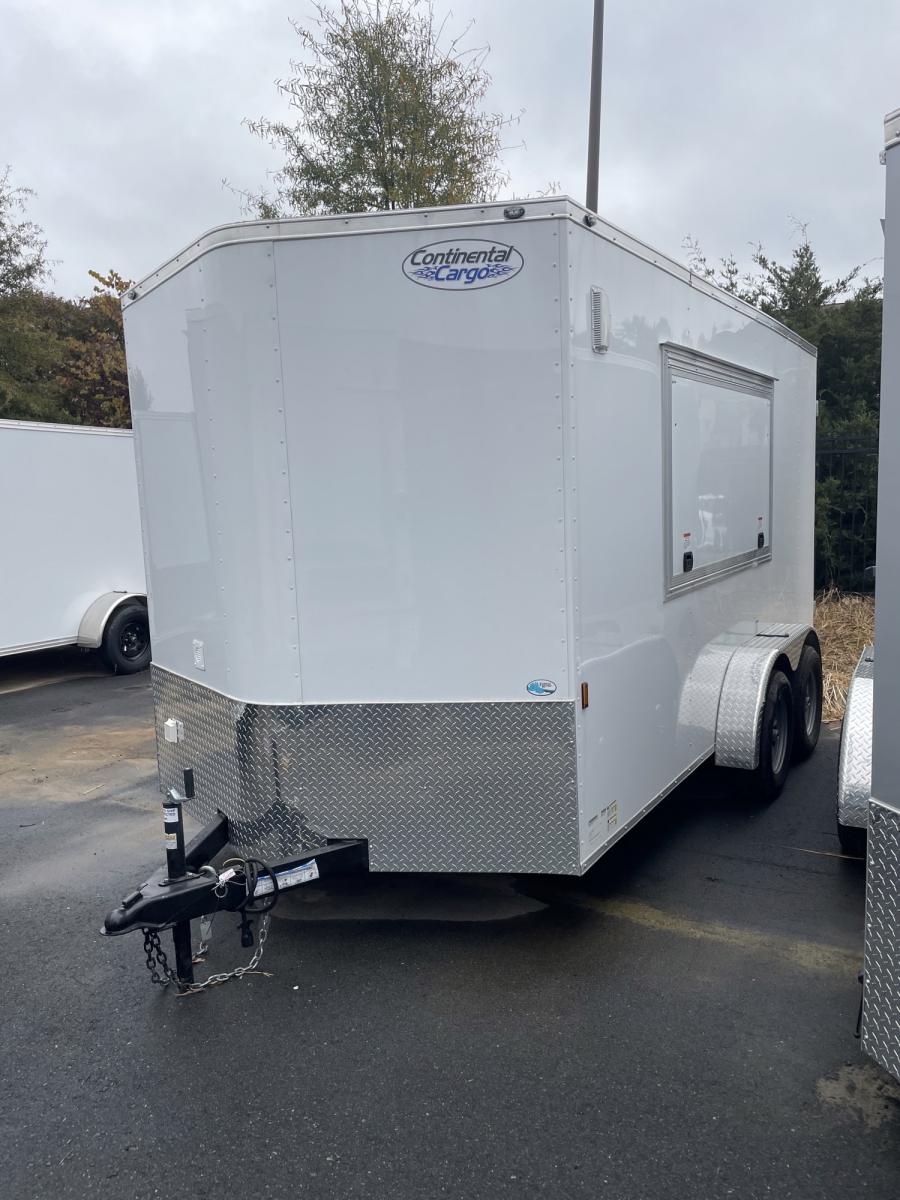 Forest River GANS 7 x 14 TA Enclosed Trailer w/ Concession Window image 4