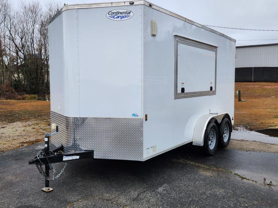 Forest River GANS 7 x 14 TA Enclosed Trailer w/ Concession Window image 0