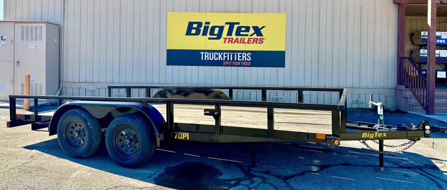 Big Tex 70PI-X 83″ x 16 Tandem Axle Pipe Top Utility Trailer image 0