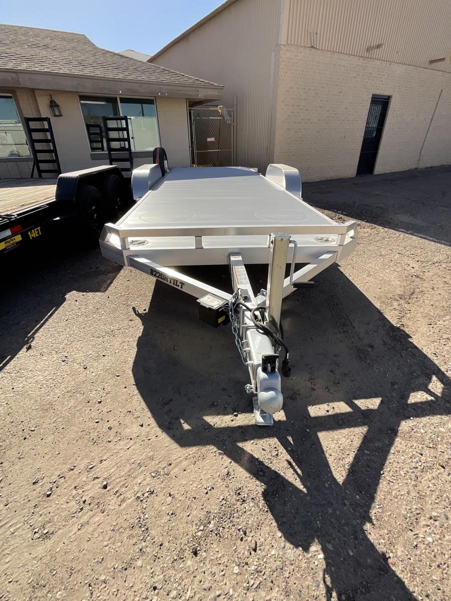 Aluma 8220 Aluma 82″ x 20 Tilt TA Utility Trailer, 4800# Axles image 0