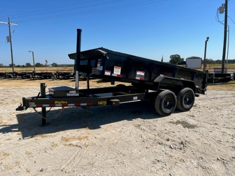 Big Tex 14TD 14K HD TELESCOPIC DUMP 83″x14 6SIR, Black image 2