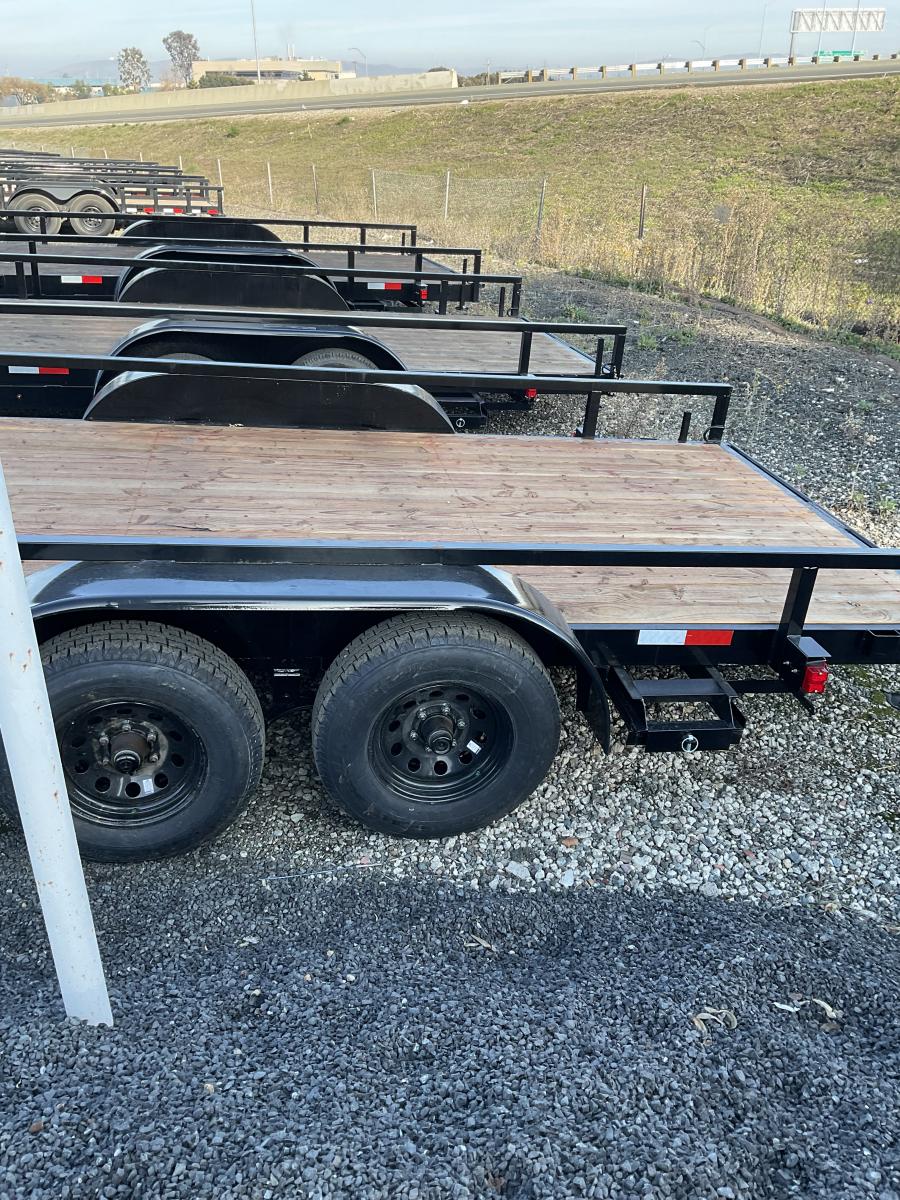 WHUT WORK HORSE 10K 7X18 TANDEM AXL UTILITY TRAILER VALUE image 0