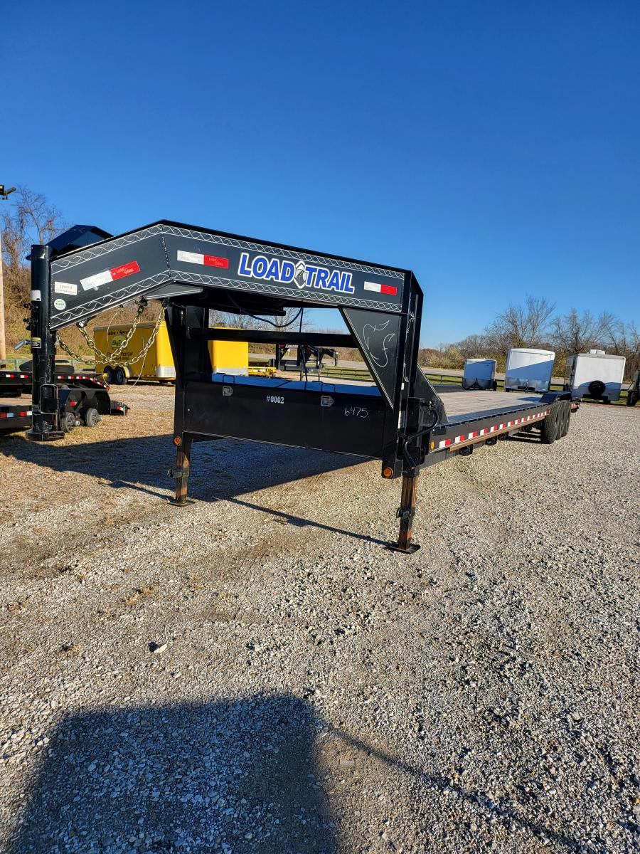 USED LOAD TRAIL 40′ GN LOW BOY FLATBED image 0