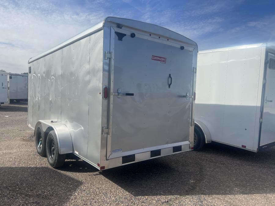 COME COMMANDER 6X12 TA RND ROOF SILVER RAMP DOOR image 0