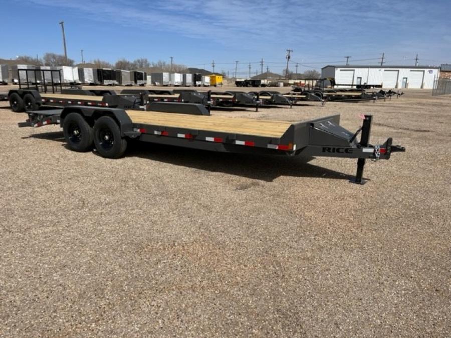 RICE – MAGNUM 14K EQUIPMENT HAULER 82″ X (21) 18+3 GREY – MAX RAMPS image 1
