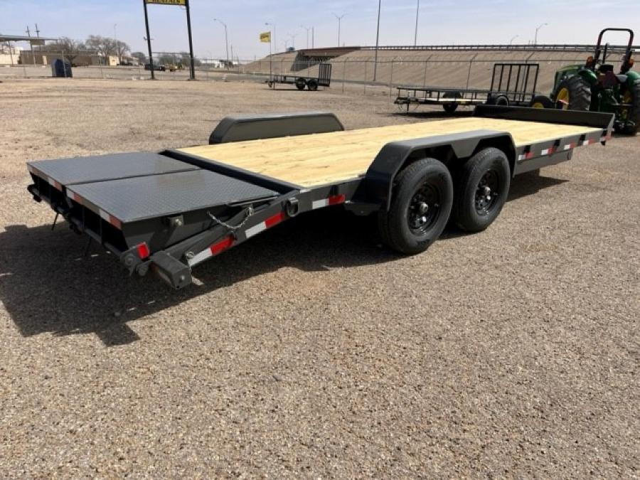 BLOWOUT SALE *******RICE – MAGNUM 14K EQUIPMENT HAULER 82″ X (21)18+3 GREY – MAX RAMPS image 1