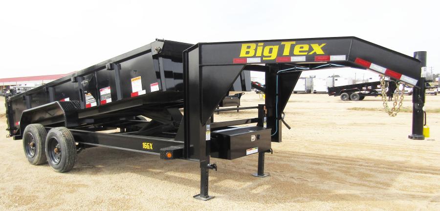 Big Tex 16GX-16 Gooseneck Dump Trailer  w/ combo gate #203875 image 1