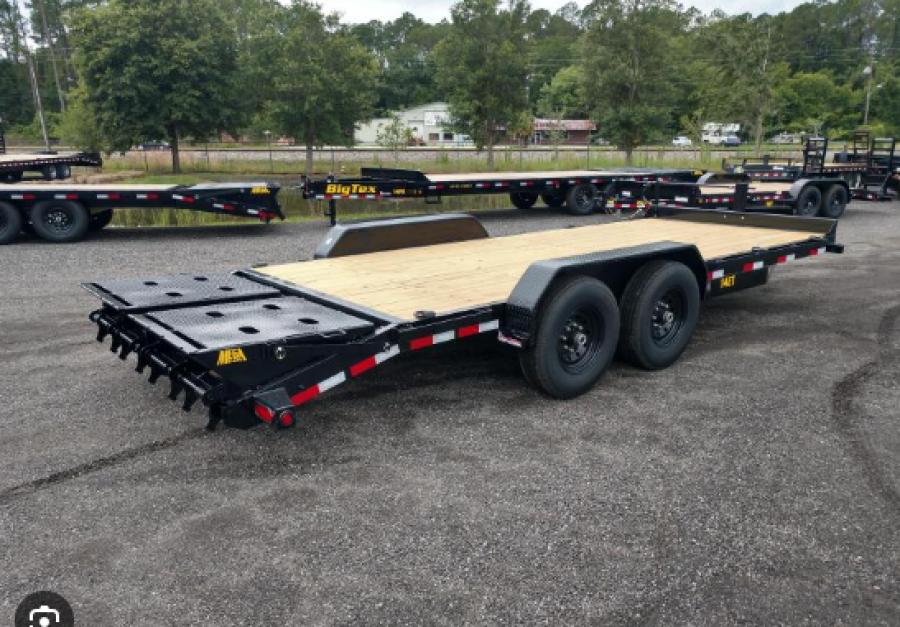 Big Tex 14ET-MR 14K TAND EQUIP W/DT 83×18 MR DVT Mega Ramps, Black image 0