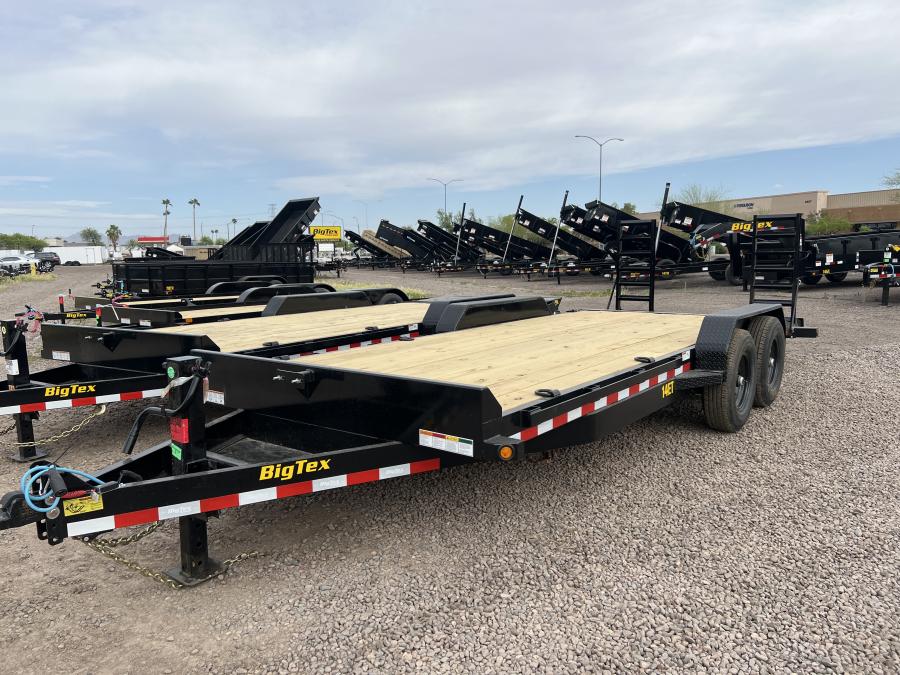 Big Tex 14ET-KR 14K TAND EQUIP W/DT 83×20 KR DVT Knee Ramps, Black image 0