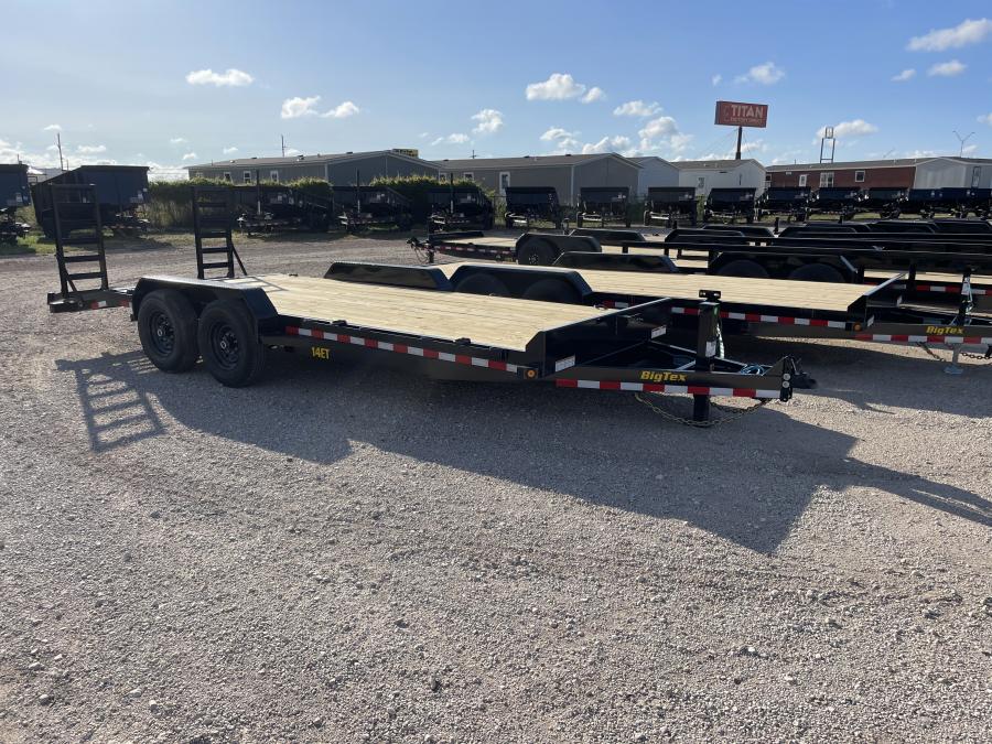 Big Tex 14ET-KR 14K TAND EQUIP W/DT 83×20 KR DVT Knee Ramps, Black image 4
