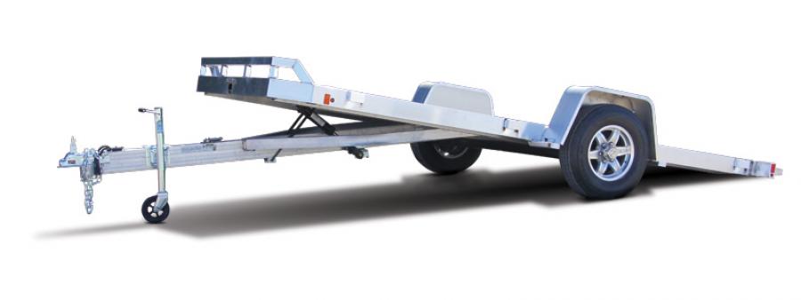 Aluma 8214 Aluma 82″ x 14 Heavy Tilt Utility Single Axle Aluminum Trailer image 0