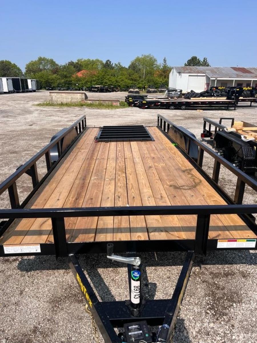 Big Tex 70PI 7K TAND UTILITY PI (7×20) GA ADJ COUP, 4RG, SPMT, BK image 0