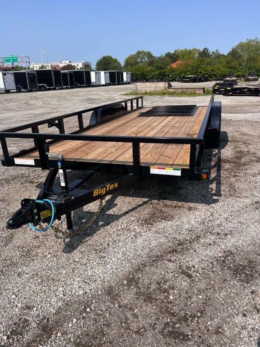 Big Tex 70PI 7K TAND UTILITY PI (7×20) GA ADJ COUP, 4RG, SPMT, BK image 1