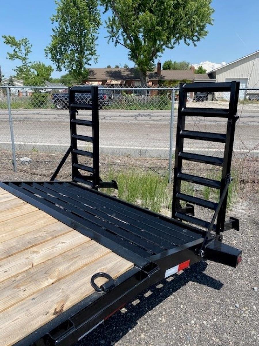 Big Tex 14ET-KR 14K TAND EQUIP W/DT 83×20 KR DVT Knee Ramps, Black image 4