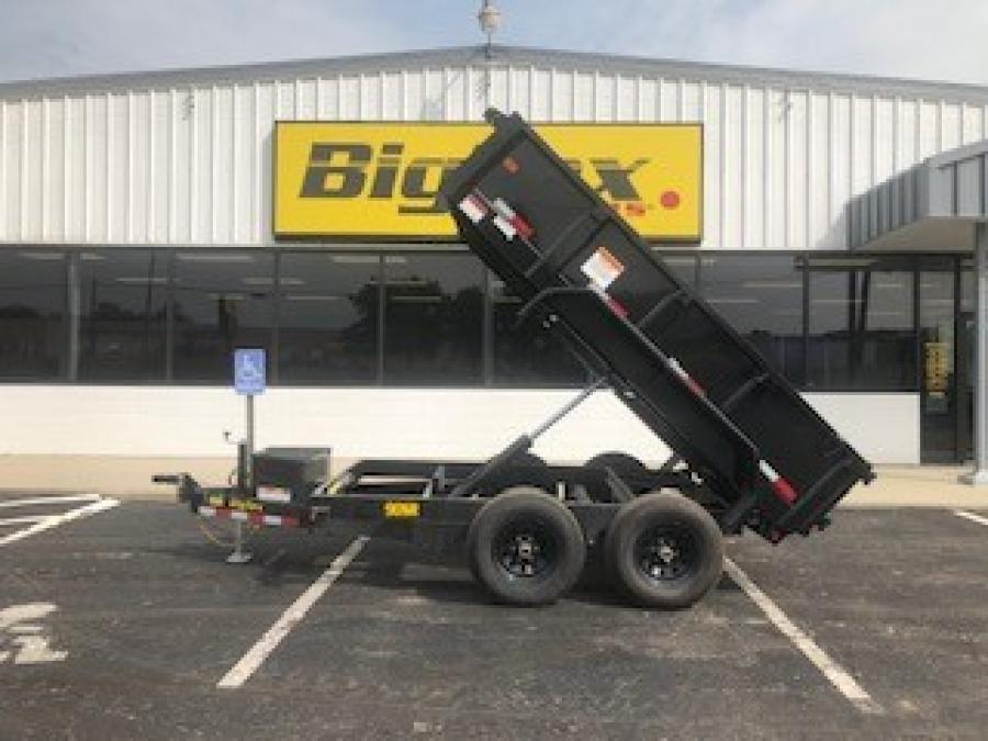 2023 Big Tex Tandem Axle Single Ram Dump Trailer 72”x 10’ w/ rear double doors, spare tire mount, 6’ slide in ramps. image 5