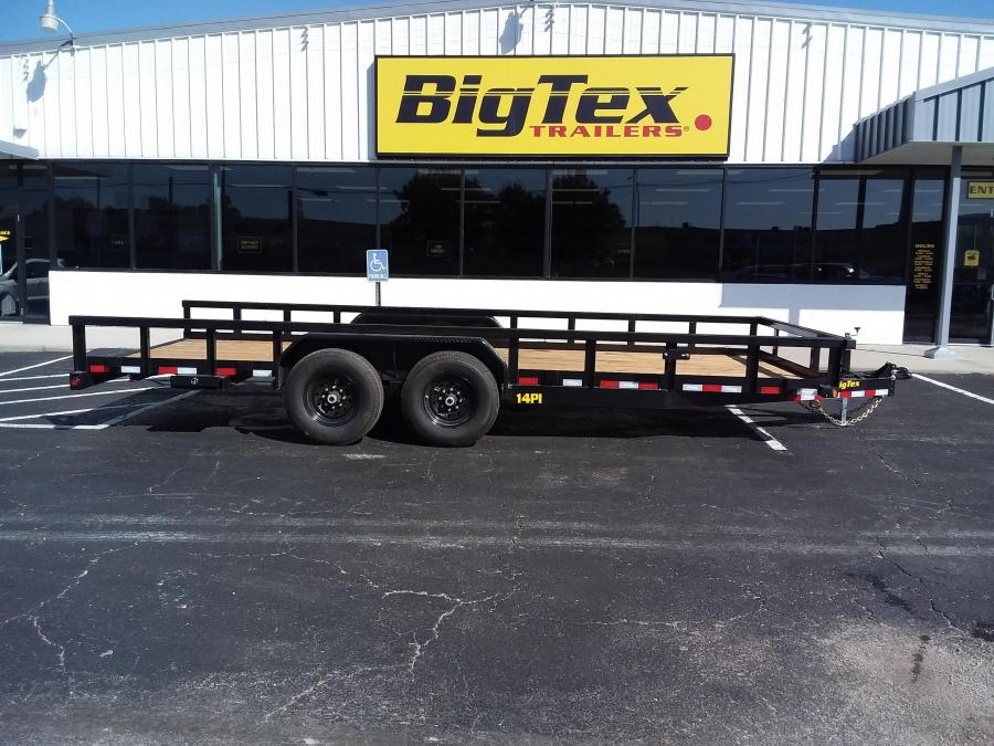 2024 Big Tex Heavy Duty Tandem Axle Pipe Top Utility Trailer 83”x 20’ w/ 4’ slide out ramps, spare tire mount, and dual brake axles. image 0