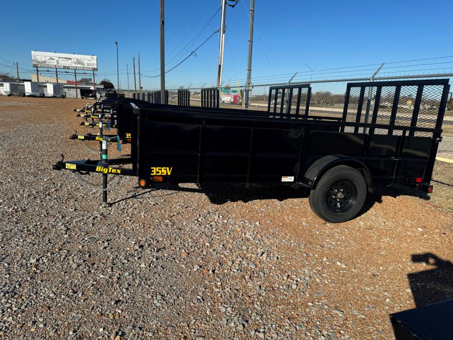 2024 Big Tex Single Axle Vanguard Trailer 77”x 10” w/ 28.5” tall sides, 4’ dual spring assisted gate, and spare tire mount. image 0