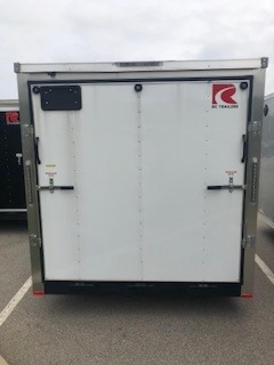 2023 RC Trailers 7×16 wedge enclosed trailer, ramp door, white image 1