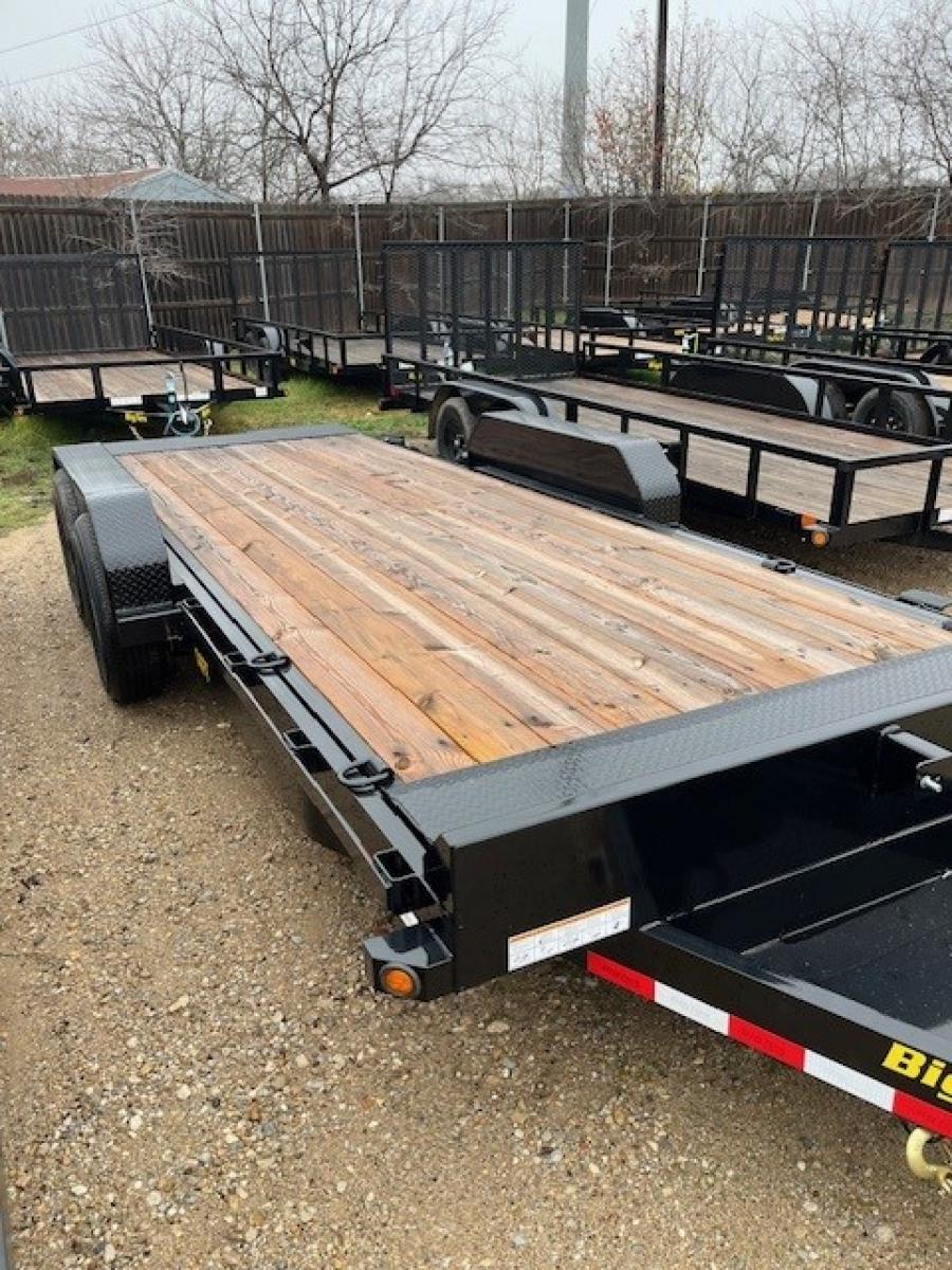 ***ON CLEARANCE*** Big Tex 14FT-20BK (83″W x 20’L, Tandem Axle Heavy Duty Full Tilt Bed Equipment Trailer with Spare Tire Mount) image 1