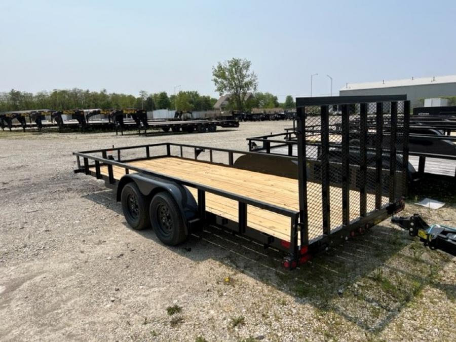 Big Tex 70PI 7K TAND PIPE UTL 83″x18 4RG SPMT BRK2 BK image 1
