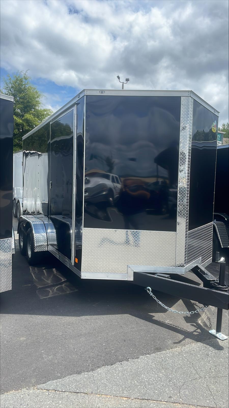 CWG7 COVERED WAGON GOLD – 7X14 BLAC K TA CARGO +12 HT image 0