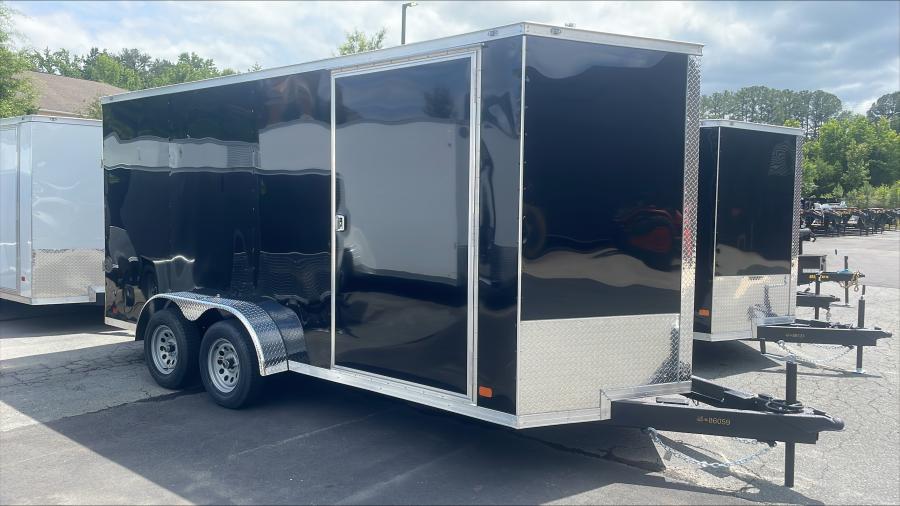 CWG7 COVERED WAGON GOLD – 7X16 BLACK TA2 CARGO +12 HT image 0