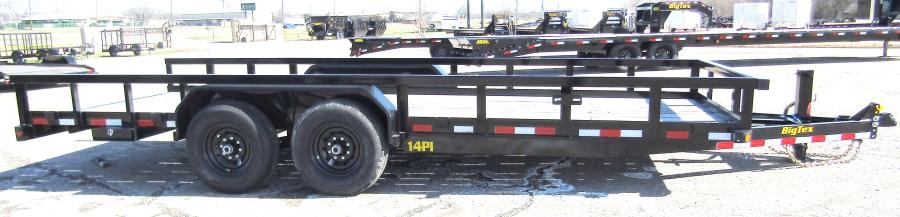 Big Tex 14PI Utility Trailer 83”x 20’ w/ 4’ slide out ramps, #06532 image 2