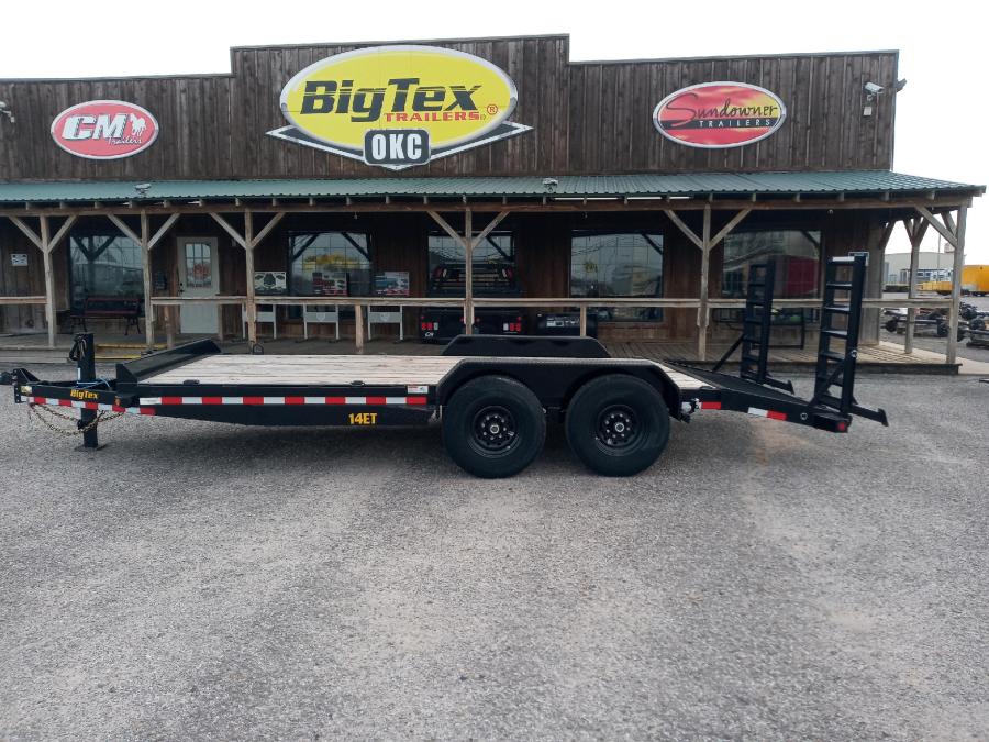 2024 Big Tex 14ET 14k Equipment Tailer with Dove Tail and Knee Ramps 83×18 image 2