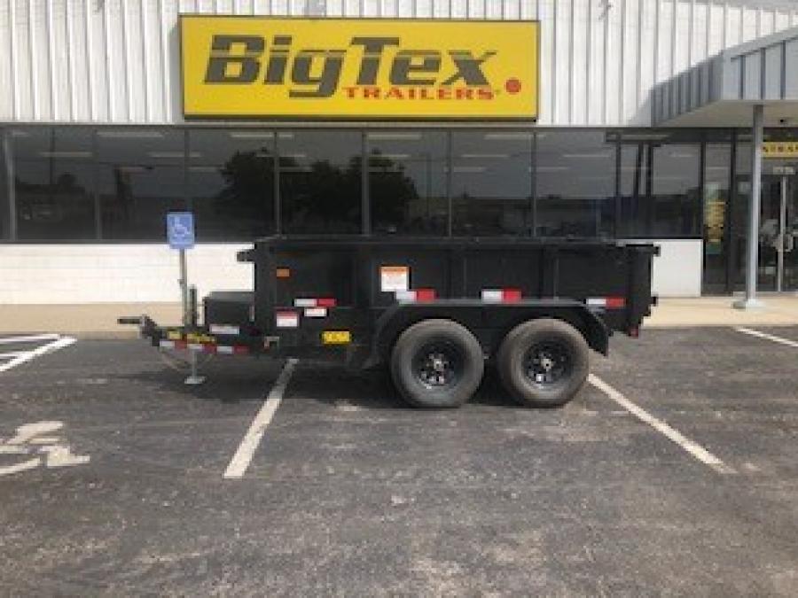 2024 Big Tex Tandem Axle Single Ram Dump Trailer 72”x 10’ w/ rear double doors, spare tire mount, 6’ slide in ramps. image 0