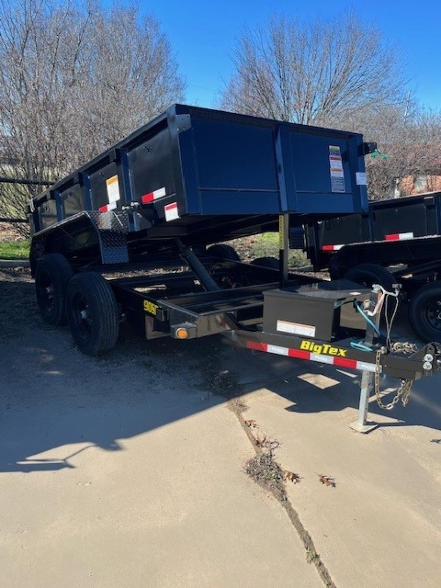 ***ON CLEARANCE*** Big Tex 90SR-10BK6SIR (72″W x 10’L, Tandem Axle Single Ram Dump Trailer, Single Cylinder Lift, Power Up/Power Down, Spare Tire Mount, Tarp Not Included) image 0