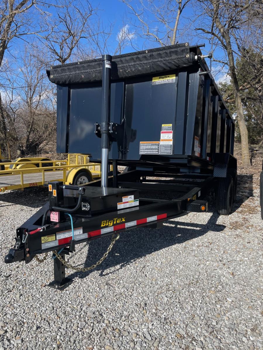 Big Tex 14LP HD TELESCOPIC Dump Trailer 83" 14ft w/ 4ft Sides, Rollover