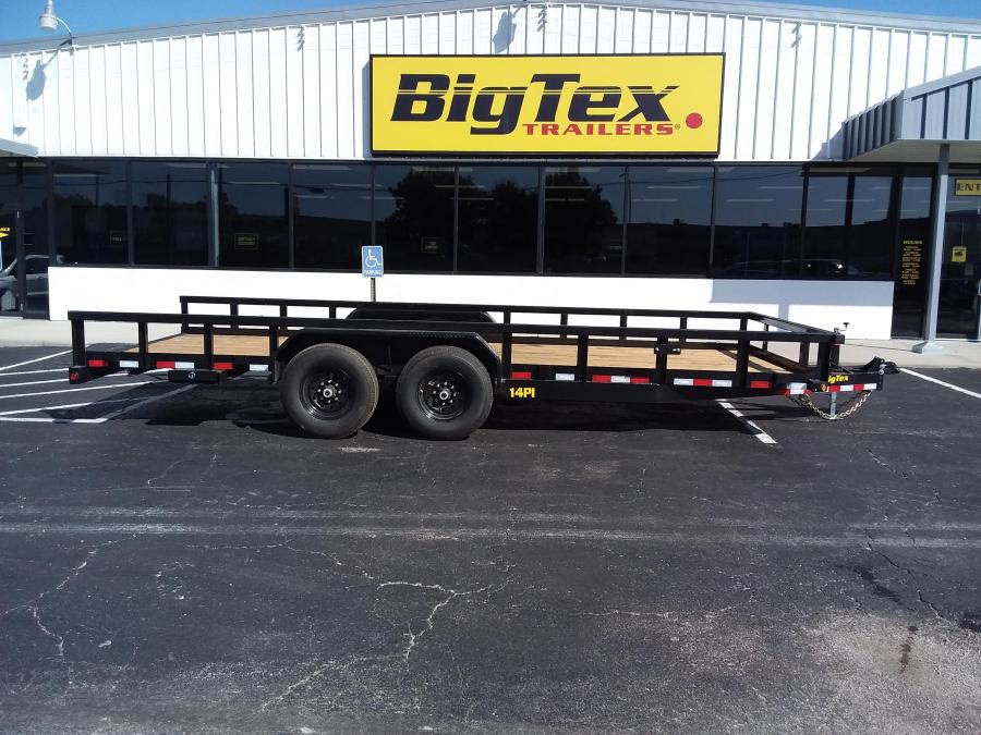 2024 Big Tex Heavy Duty Tandem Axle Pipe Top Utility Trailer 83”x 20’ w/ 4’ slide out ramps, spare tire mount, and dual brake axles. image 4