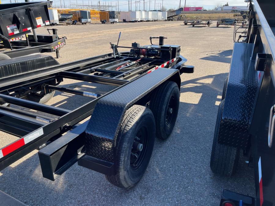 2024 Big Tex Tandem Axle Single Ram Dump Trailer 72”x 14’ w/ rear double doors, spare tire mount, 6’ slide in ramps. image 1