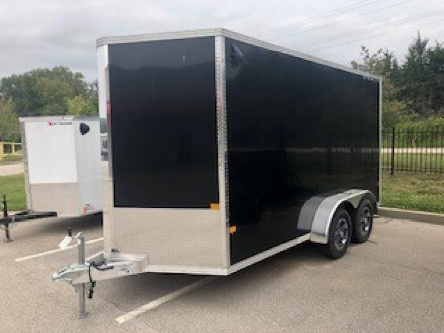 7X14 Standard Stealth V-Nose Cargo Trailer by Cargo Pro image 1
