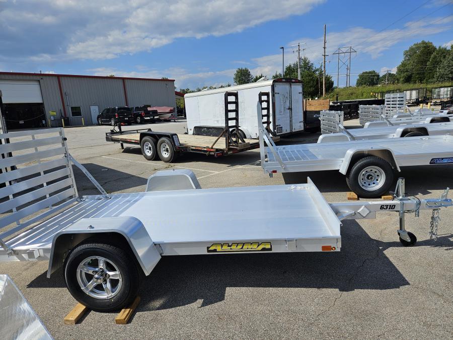 Aluma 6310 ALUMA 63″ x 126″ SA TRAILER WITH STRAIGHT TAILGATE image 2