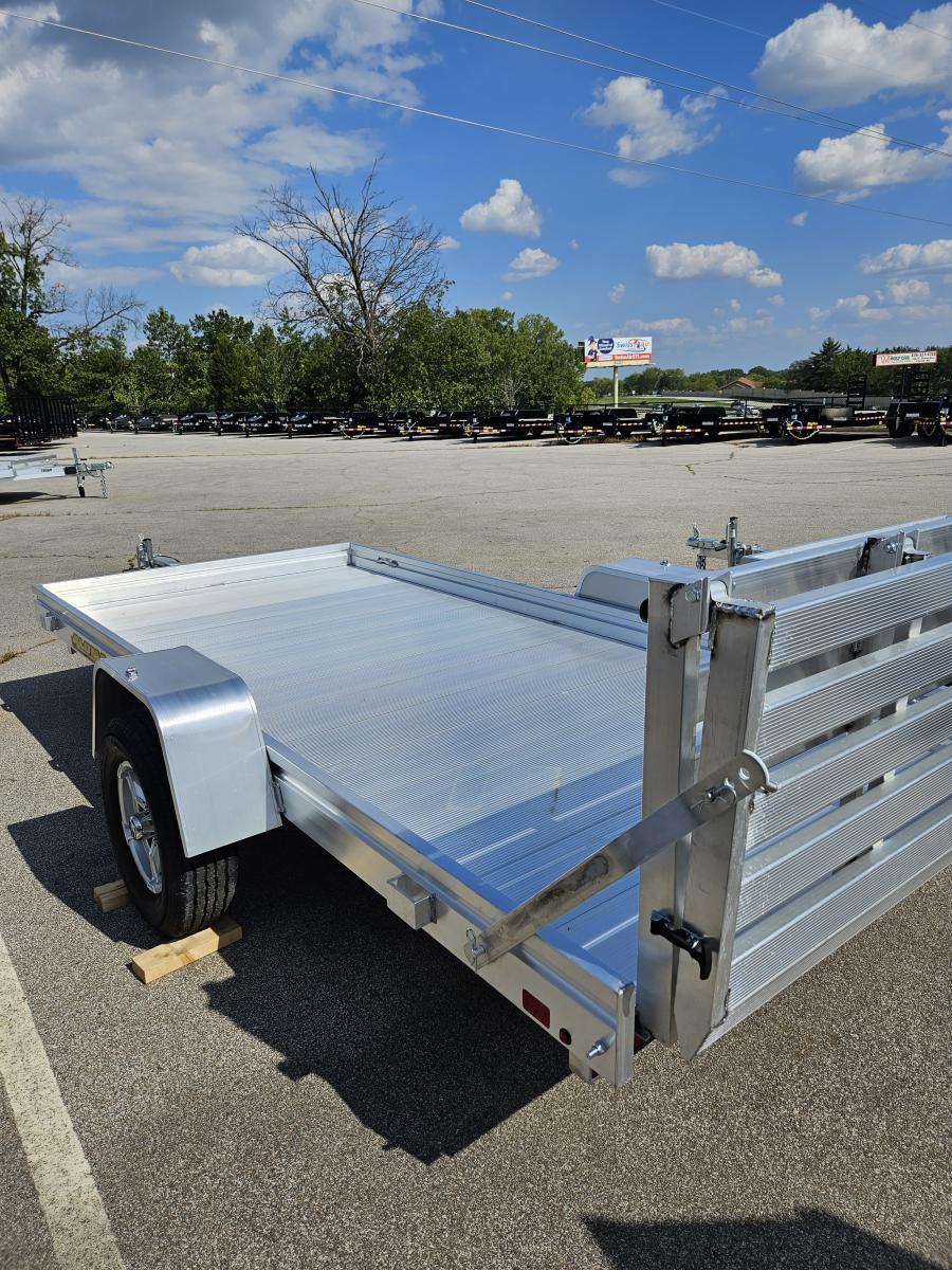 Aluma 6812 Aluma 68″ x 12 SA Utility Trailer, Aluminum Bi-Fold Gate image 1