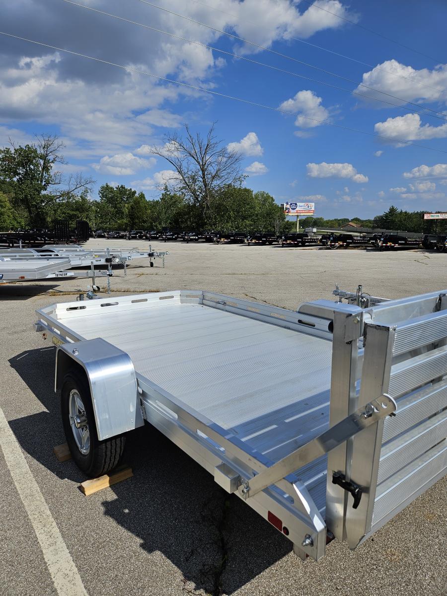 Aluma 7712 Aluma 78″ x 142″ SA Utility Trailer, Bi-Fold Tailgate image 1