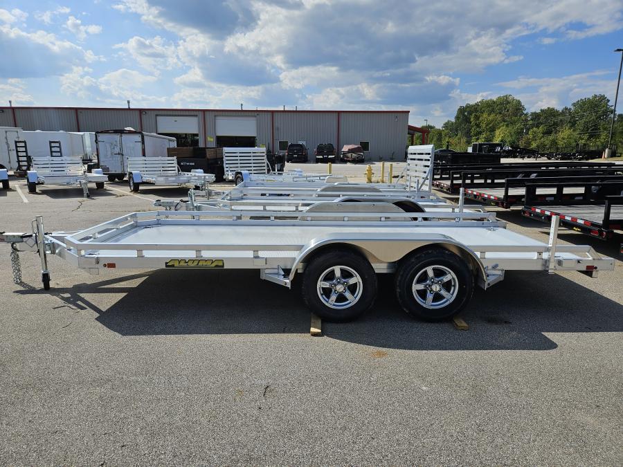 Aluma 7816 Aluma 77-1/2″ x 192″ Bed Utility Trailer, 2-3500# Axles image 1